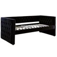 thumbnail image 2 of Furniture of America Myah Fabric Nailhead Daybed with Trundle, Black, 2 of 7