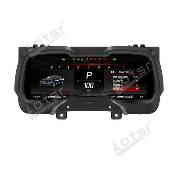 Aotsr For Chevrolet Camaro 2011-2015 Car LCD Digital Cluster Virtual Cockpit Speedometer Dashboard Instrument Panel