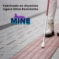 thumbnail image 3 of Bastón Plegable para Ciegos con Punta Antideslizante | 4 Secciones de Aluminio con Etiquetas Reflectantes | Incluye Bolsa | Ligero, Ergonómico y Seguro, 3 of 8