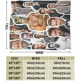 thumbnail image 3 of Ryan Reynolds Collage Blanket Ultra-Soft Micro Fleece Blanket Warm Cozy Plush Bed Blanket Lightweight Sofa Throw Blanket, Black, 50''x40'', 3 of 7