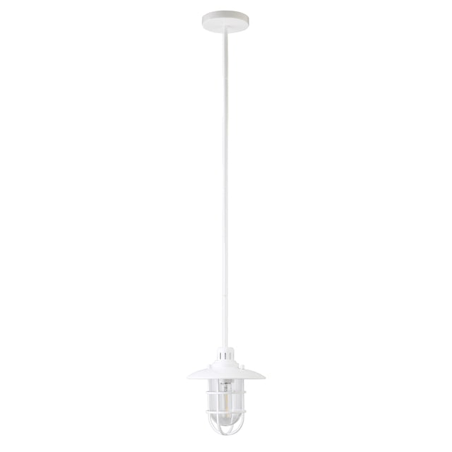 Evelyn&Zoe Cottage Pendentif Blanc 8 Pouces de Large