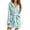 Vert, variante sur CHUANK Peignoirs Courts pour Femmes Super Doux en Peluche Duveteuse Peignoir à Capuche Léger Longueur Genou Chemise de Nuit Pyjamas Vêtements de Nuit Robe de Chambre