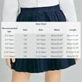 thumbnail image 2 of Cethrio Girls Pleated Skirts, Summer Elastic Waist Fashion School Uniform Skirts Mini Skirts Navy Size 6, 2 of 4