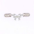 thumbnail image 2 of Cardigan Clip Classic Gorgeous Cute Bow Cardigan Sweater Clip Shawl Collar Clips Rhinestone Decorative Metal Buckle Brooch, 2 of 3