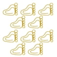 thumbnail image 4 of 100Pcs Trombone, en Acier Inoxydable en Forme de Pied Anti-Dérapant Trombones pour le Document de Bureau de Signet, 4 of 8