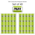 thumbnail image 3 of Big Dot of Happiness Set the Pace - Running - Mini Candy Bar Wrapper Stickers - Track, Cross Country or Marathon Party Small Favors - 40 Count, 3 of 6