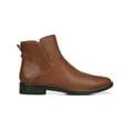 thumbnail image 2 of FRANCO SARTO Womens Brown Round Toe Stacked Heel Zip-Up Leather Booties 11 M, 2 of 4