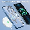 thumbnail image 3 of for iPhone 12 Pro Max Magnetic Case [Compatible with Magsafe], Full Body Protective Cover Soft TPU Shockproof Slim Phone Case for Apple iPhone 12 Pro Max 6.7", Blue, 3 of 18
