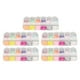 thumbnail image 3 of Copos para uñas Bling Bling 5 cajas Lentejuelas mariposa plástico 12 colores, 3 of 12