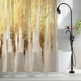 thumbnail image 2 of Abstract Gold Waterproof Shower Curtain, Large 72"x78" Washable Polyester Fabric Shower Curtains for Bathroom, Modern Brush Luxury Strokes Artwork Decorative Bathtub Curtain Sets with Hooks, 2 of 9