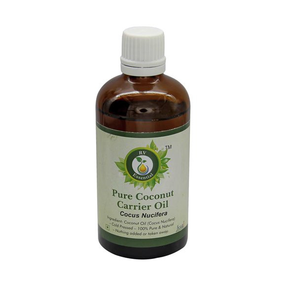 Coconut Oil Cocus Nucifera Unrefined Pure Coconut Oil For Hair For Skin For Body Pure Natural Cold Pressed Coconut Oil 30ml 1.01oz By R V Essential