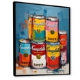 thumbnail image 2 of Designart "Campbells Soup Pop Art wall art I" Modern Floater Framed Canvas Art Print, 2 of 7