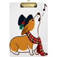 thumbnail image 2 of FMSHPON Christmas Corgi Xmas Music Note Clipboard Hardboard Wood Nursing Clip Board and Pull for Standard A4 Letter 13x9 inches, 2 of 5