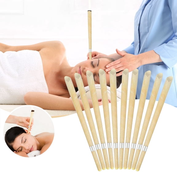 Ear Candle Stickers, 10 Pcs, Boxed - Earwax Candles Cones Hollow Blend Cones Bééswax Hearing Massage, Beauty Equipment, Wedding, Halloween, Christmas, Sc Party Favors, Makeup Organizers