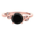 thumbnail image 2 of 1.15 Ct. Black And White Diamond Bridal Ring Set For Women Crafted in 14K Solid Rose White & Yellow Gold - Wedding Ring and Band - Jewelry Collection, 2 of 6
