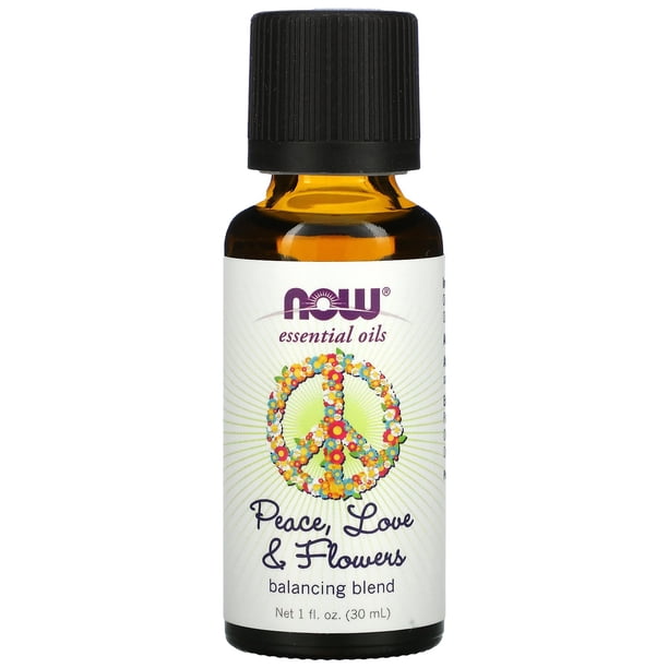 Now Foods Essential Oils, Peace, Love & Flowers, Balancing Blend, 1 fl