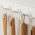 thumbnail image 4 of Yatlte Kitchen Utensil Rack Wall Mount, Adhesive Kitchen Utensil Hanger, No Drilling Kitchen Utensil Holder Space Saving Kitchen Wall Hooks for Kitchen Bathroom Camper, 4 of 6