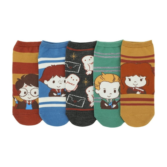 Harry Potter Chibi Characters Women's 5-Pair Ankle Socks