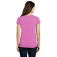 thumbnail image 3 of Gildan Women’s V-Neck T-Shirt, Stretch Tees 100% Heavy Cotton Ladies Short Sleeves T-Shirt, Azalea XL, 3 of 5