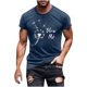 thumbnail image 5 of Hombres Pantalones Cortos de Manga Corta Impresa Casual Cuello Redondo Superior, Camisa de Moda para el Verano Y la Primavera, 5 of 8