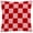 Red, variant on Yard Yarrow Faux Mohair Checked Throw Pillow Cover