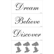 Blue Mountain Wallcoverings Dream, Believe, Discover Wall Decal