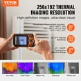 thumbnail image 2 of VEVOR Thermal Imaging Camera, 256 x 192 IR Resolution Pocket Infrared Thermal Imager with WiFi, 25Hz Refresh Rate Thermal Camera Pocket with 3.2" Touch Screen, 0.3MP Visual Camera, -4℉-1022℉, IP54, 2 of 9