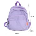 thumbnail image 3 of Bolsa Mochila pequeña de color sólido de estilo preppy para mujer, mochila escolar de lona de viaje, mochilas Ndcxsfigh  Para Estrenar, 3 of 9