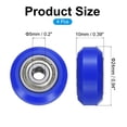 thumbnail image 2 of 4Pcs 3D Printer Wheel with 625ZZ Linear Bearing, 3D Printer Pom Roller Plastic Pulley Wheel for 8D Printer, Blue, 2 of 5