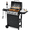 3 Burner, variant on HighSound 3 Burner BBQ Propane Gas Grill, Stainless Steel 25650 BTU Patio Garden Barbecue Grill with Wire Enamel Cooking Grids & Shelves, Black