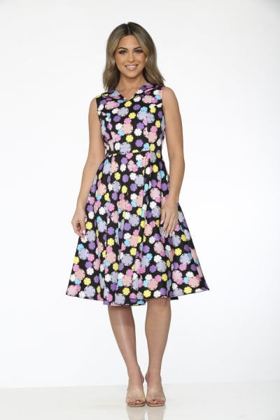 Black Purple Dress - Walmart.com