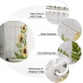 thumbnail image 6 of Shower Curtain Watercolor Sunflower Shower Curtains for Bathroom Decor Wood Grain Shower Curtain Sets with Hooks Waterproof Fabric Bath Curtain Small Stall 36" X 72", 6 of 6
