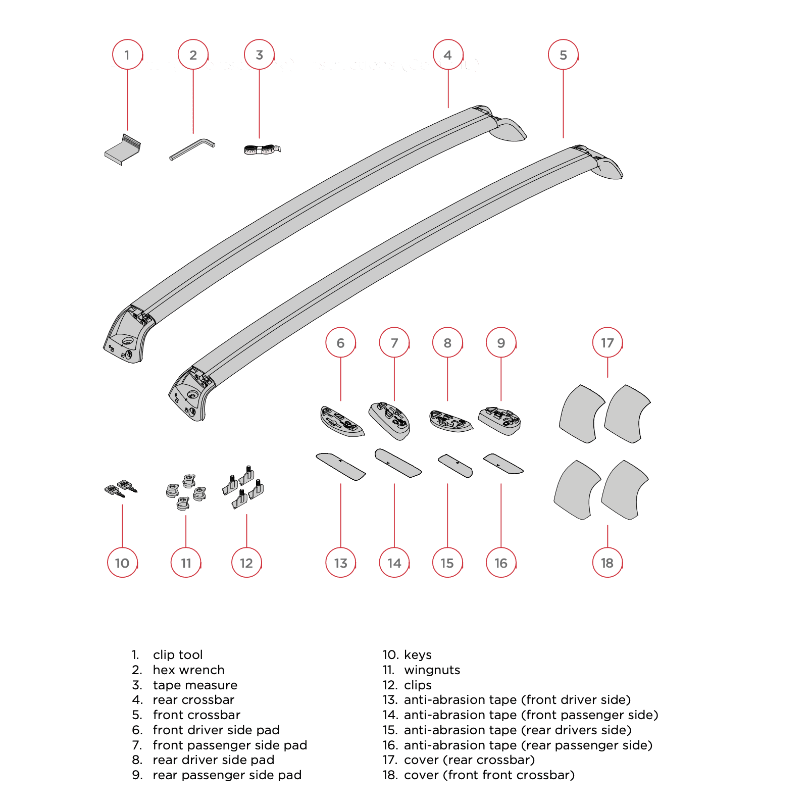 Tesla Model Y Roof Rack - 165lbs Load Rating Crossbars for Bike, Kayak, Ski and Cargo