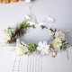 thumbnail image 3 of Diadema con corona de flores con cinta ajustable para mujeres y niñas, accesorios para el cabello, 3 of 4