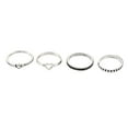 thumbnail image 2 of RYRDWP Women Bohemian Vintage Silver Stack Rings Rings Set, 2 of 6