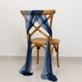 thumbnail image 2 of Efavormart 20-Pack Sheer Chair Sash in Navy Dsuty Blue, 9ft Long Shimmer Sheer Drape Chair Decor Set, Wrinkle-Free, 2 of 4