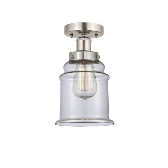 Innovations Lighting - Canton - 1 Light Semi-Flush Mount In Industrial Style-11