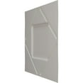 thumbnail image 4 of 19 5/8"W x 19 5/8"H Aubrey EnduraWall Decorative 3D Wall Panel, Textured Metallic Silver (Covers 2.67 Sq. Ft.), 4 of 6