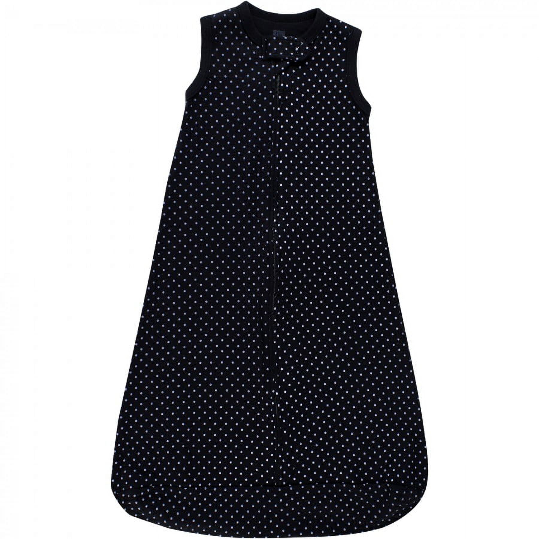 Hudson Baby Infant Girl Interlock Cotton Sleeveless Sleeping Bag, Poppy Daisy, 0-3 Months