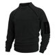 thumbnail image 1 of pstuiky manga larga para hombre, Suéter de forro polar con media cremallera y retazos para hombre, manga larga, cuello vuelto, cuello alto, abrigo de medio cuello tops de invierno para hombre xxl, 1 of 8