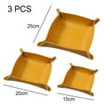 thumbnail image 2 of 3 Size Leather Valet Tray Organizer,Folding Travel Organizer,Jewelry Tray,For Travel,Home Or Office, 2 of 5