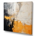 thumbnail image 2 of Designart "Yellow and Black Abstract Arrangement III" Abstract Wall Art - Modern Yellow Abstract Collages Bedroom Canvas Wall Art, 2 of 6