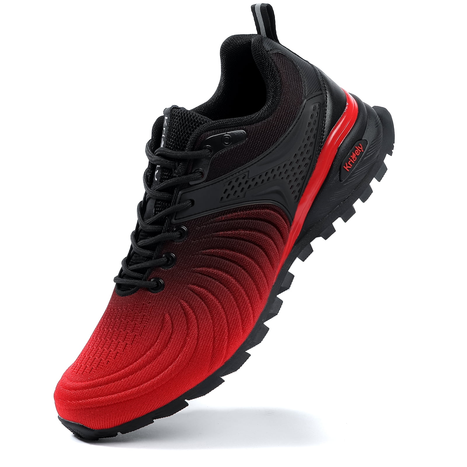 Kricely Men's Trail Running Shoes Fashion Walking Hiking Sneakers for Men Tennis Cross Training Shoe Outdoor Snearker Mens Casual Workout Footwear Tie dye Size 11