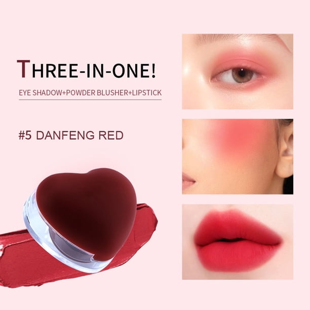 Pisexur Belleza Maquillaje Tinte para labios y mejillas con textura suave y aterciopelada de barro, lápiz labial con acabado mate, ligero como una pluma, maquillaje multiuspara mujeres y hombres