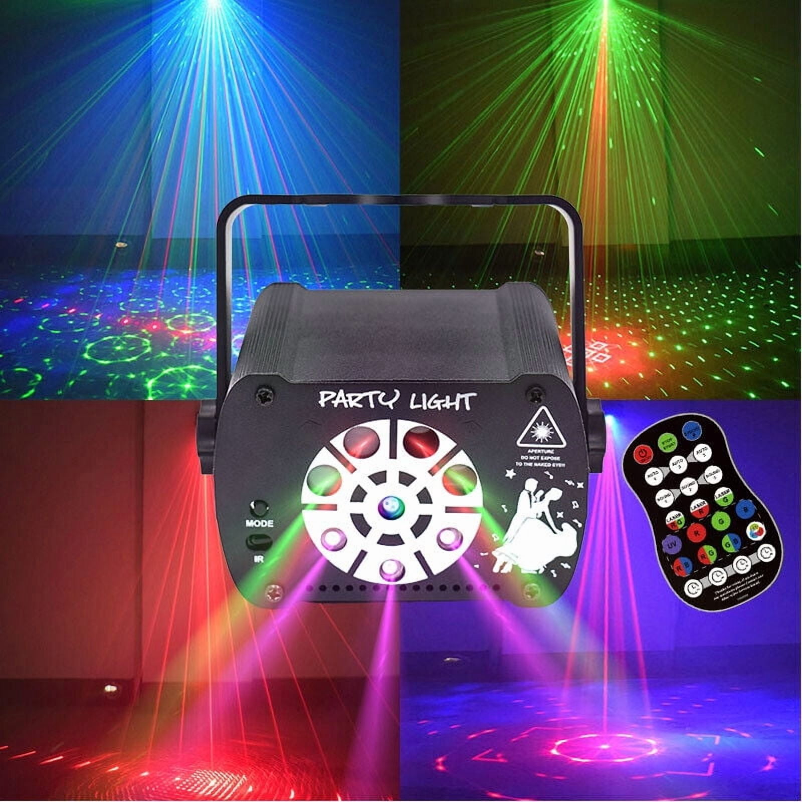 8 Hole Laser Projector Stage Light LED RGB DJ Disco KTV Show Xmas Party Lighting