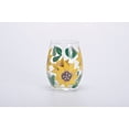 thumbnail image 5 of Market Street Gallery - Hand-Painted Sunflower Stemless Wine Glass Set - Rustic Country Farmhouse Decor - Kitchen Gift, Set of 2, 5 of 8
