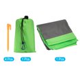 thumbnail image 3 of 59" x 57" Beach Blanket Waterproof Picnic Mat for Travel Fluorescent Green, 3 of 5