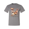 thumbnail image 2 of Wild Bobby, If It's Not a Chihuahua It's Just a Dog Gift, Men Graphic Tee, Heather Grey, Large, 2 of 4