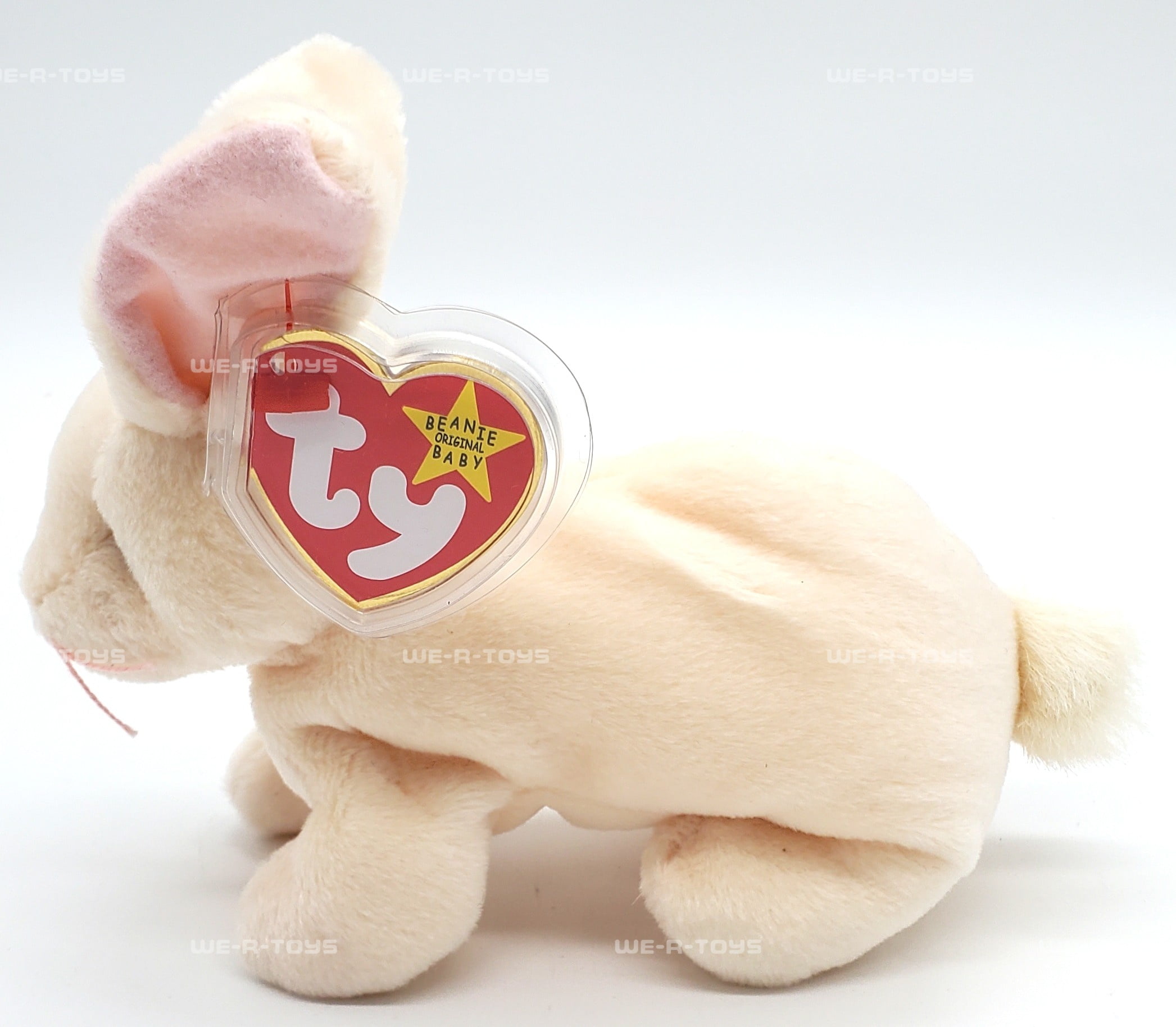 Ty Beanie Baby – Nibble The Bunny, Kuscheliges Hasen-Plüschtier Für Kinder Ab 3 Jahren