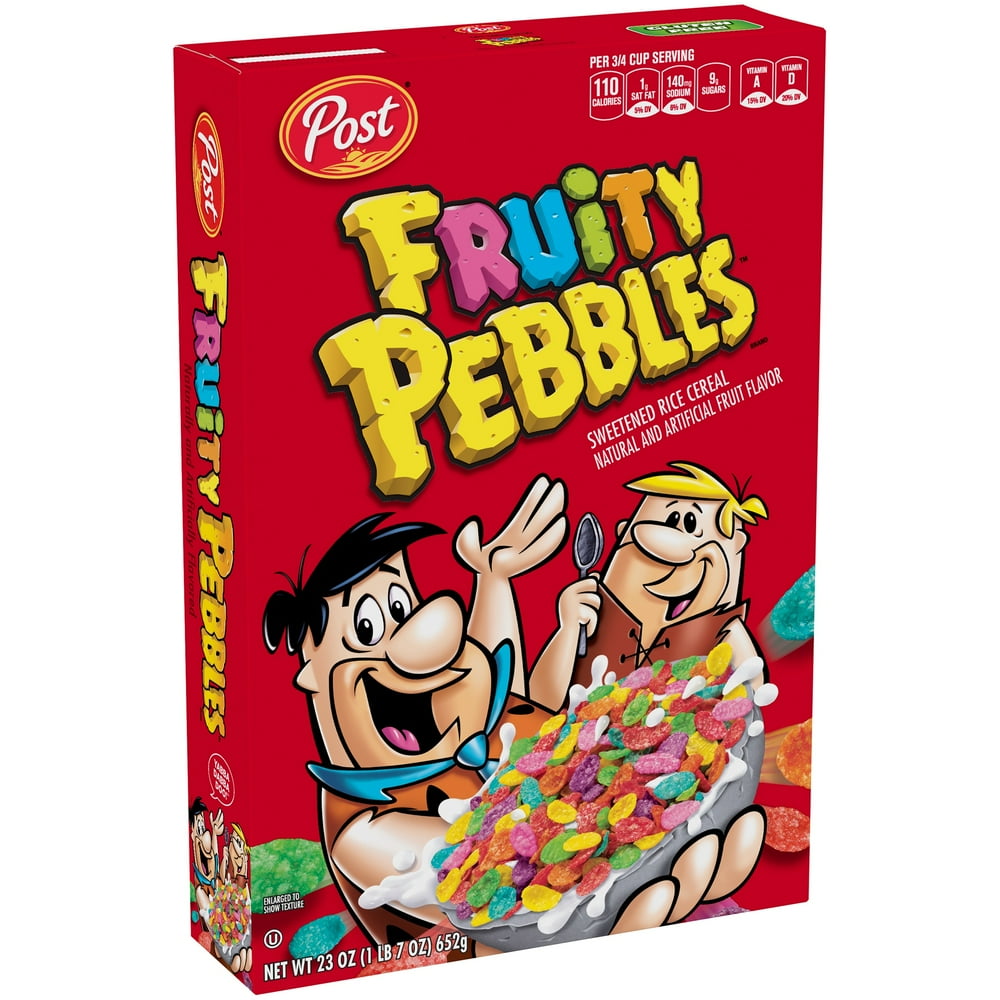Post Fruity Pebbles Gluten Free Breakfast Cereal 23 Oz Walmart com